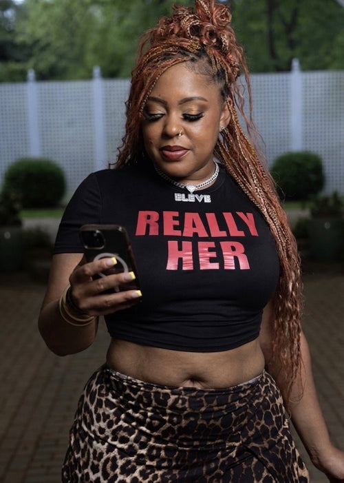 Really HER Crop shirt